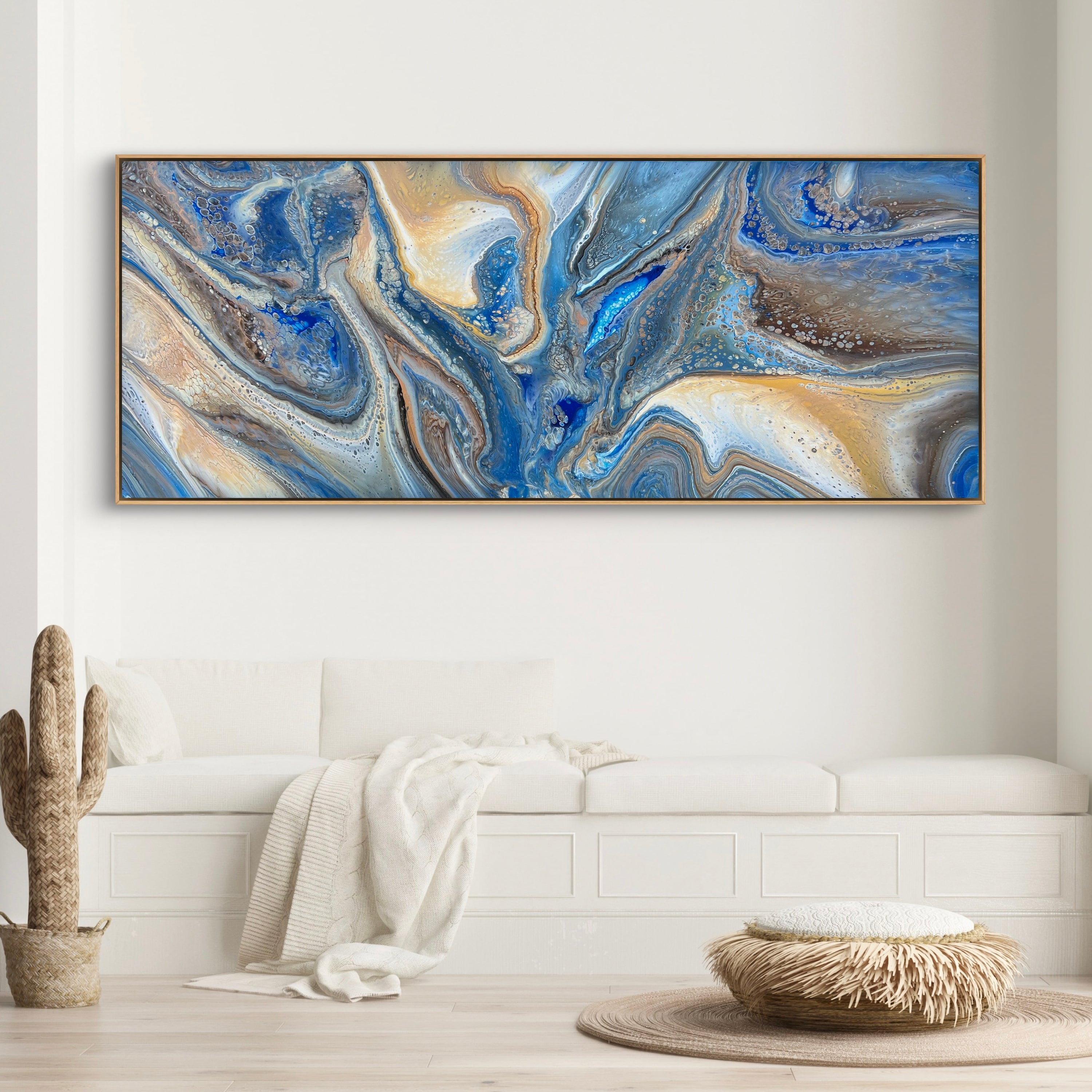 Coastal Dreams 200cm x 80cm Abstract Art Painting (SOLD)