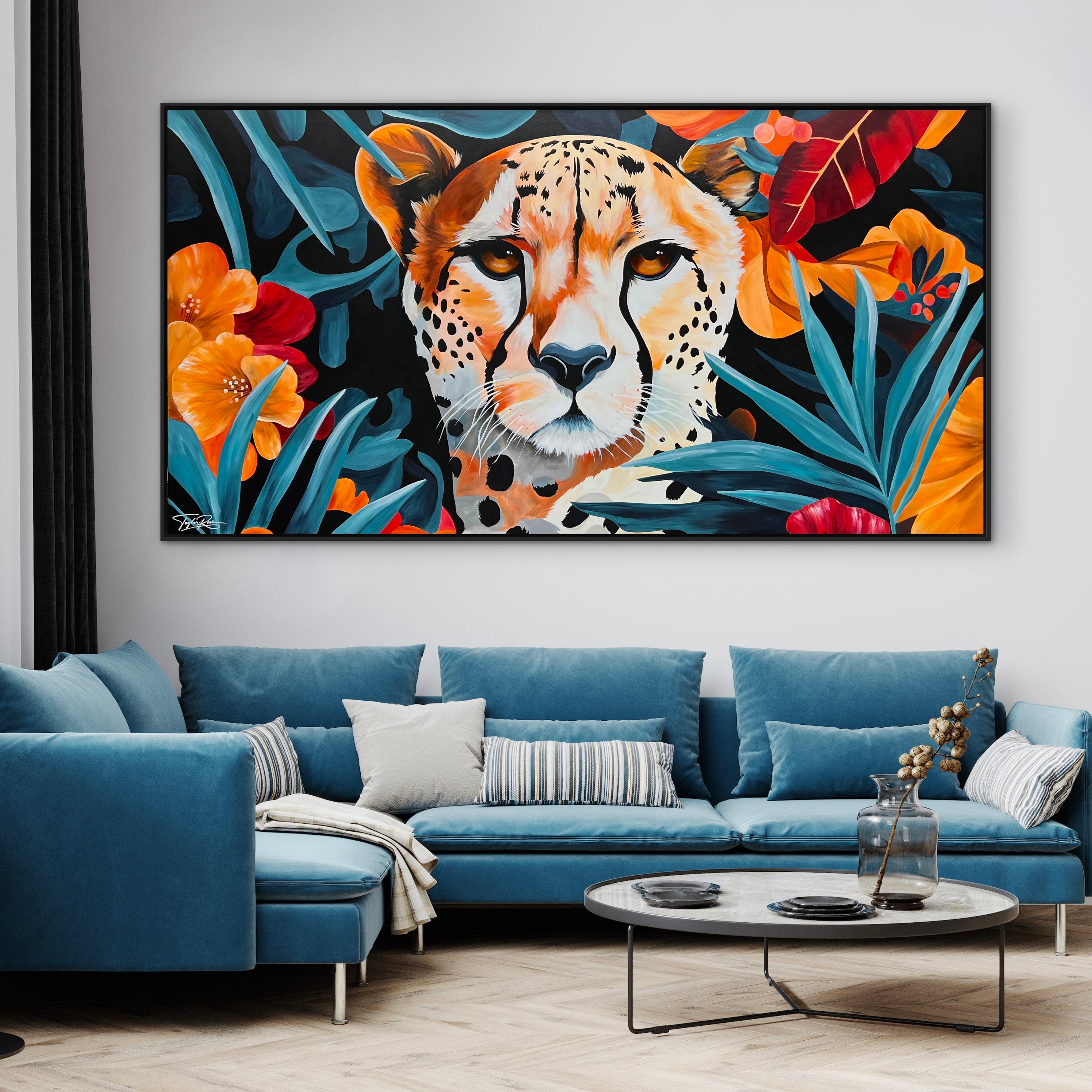 Tropical Spots 190cm x 100cm Abstract Realism Pop Art Painting