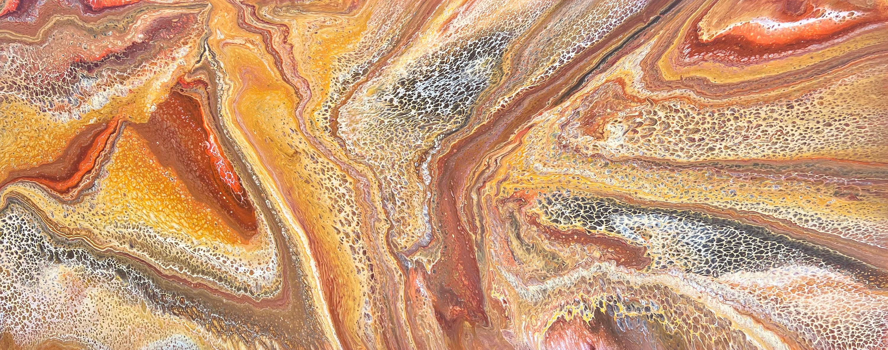 Raw Sienna 200cm x 80cm Abstract Art Painting (SOLD)