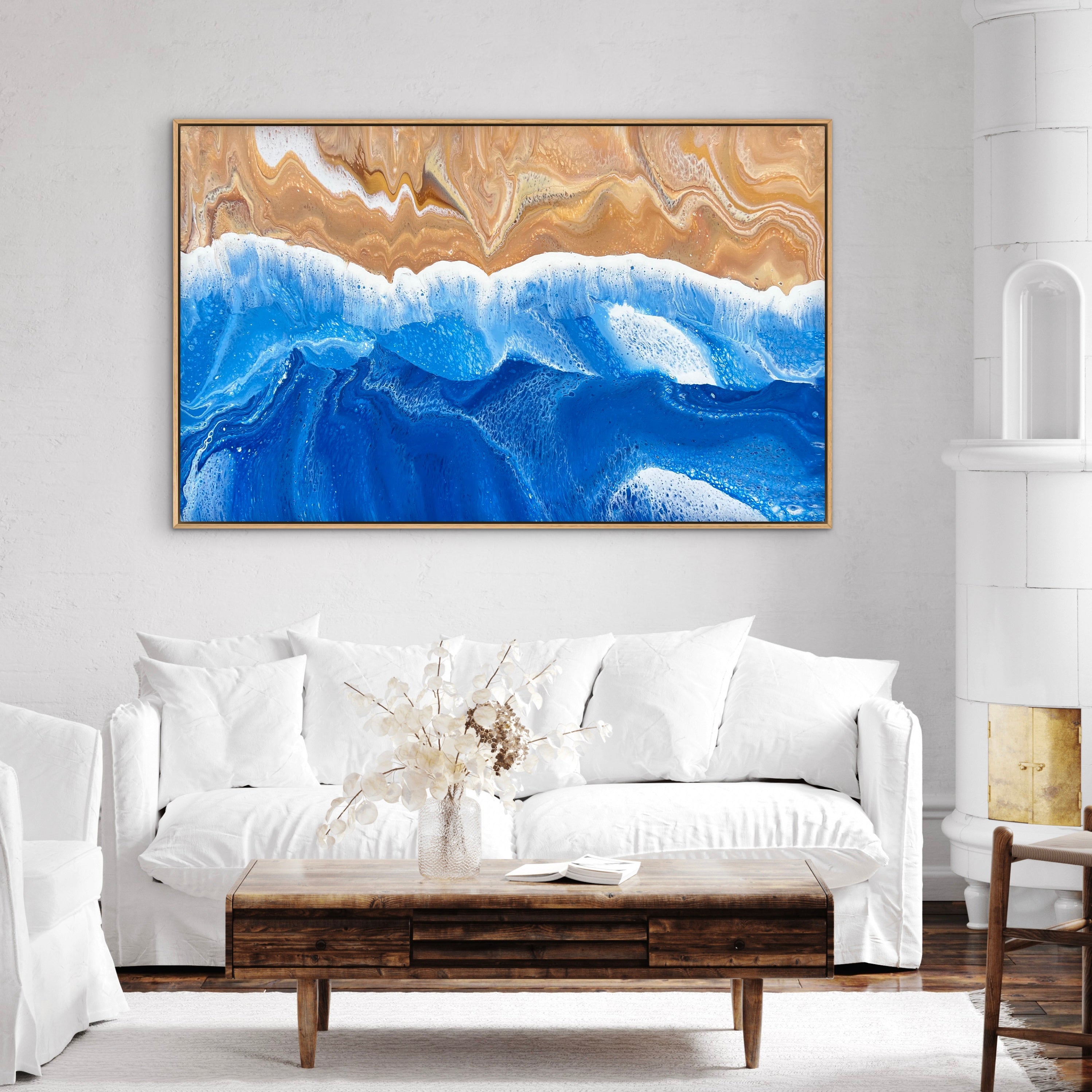 Salt Breeze 160cm x 100cm Beach Abstract Art Painting