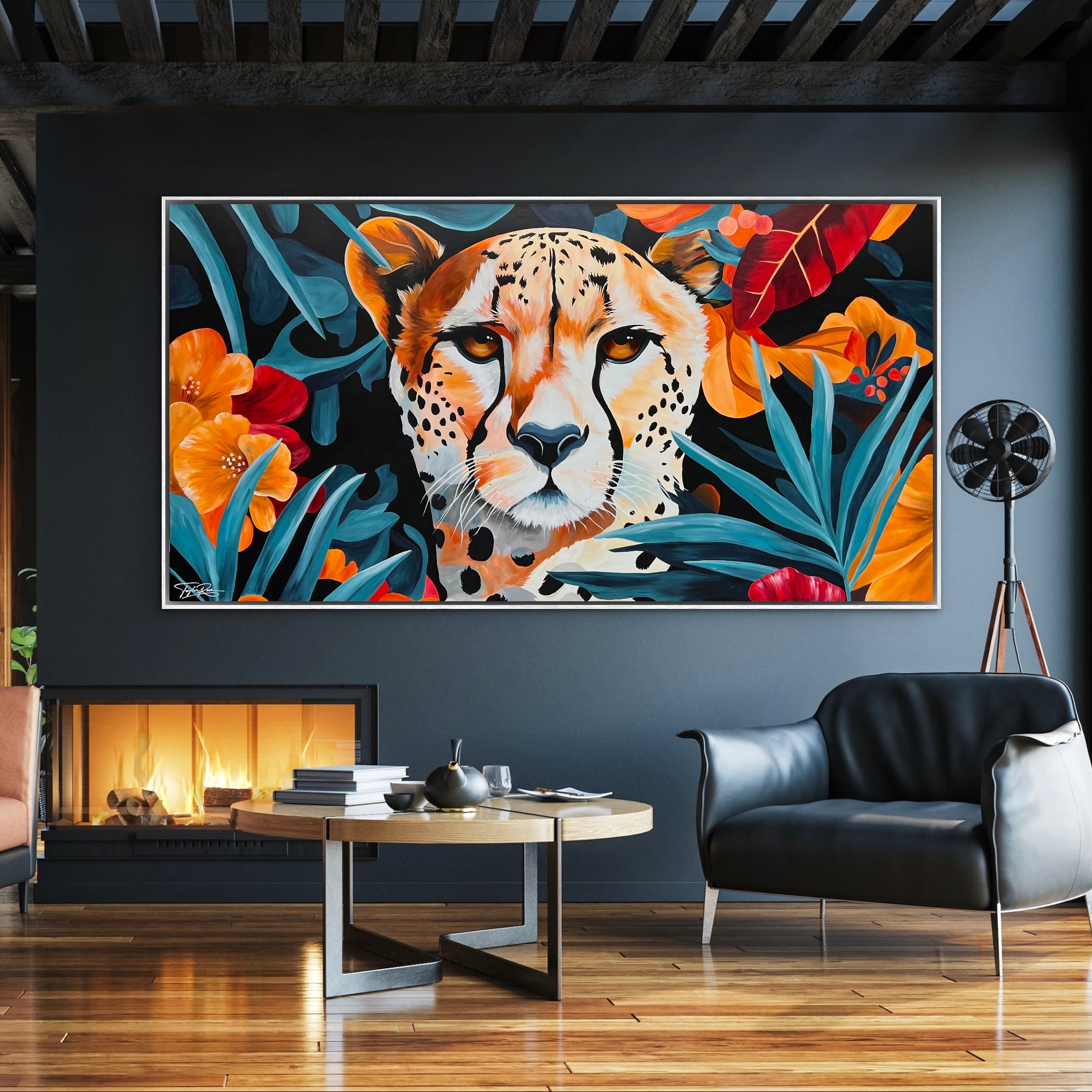 Tropical Spots 190cm x 100cm Abstract Realism Pop Art Painting