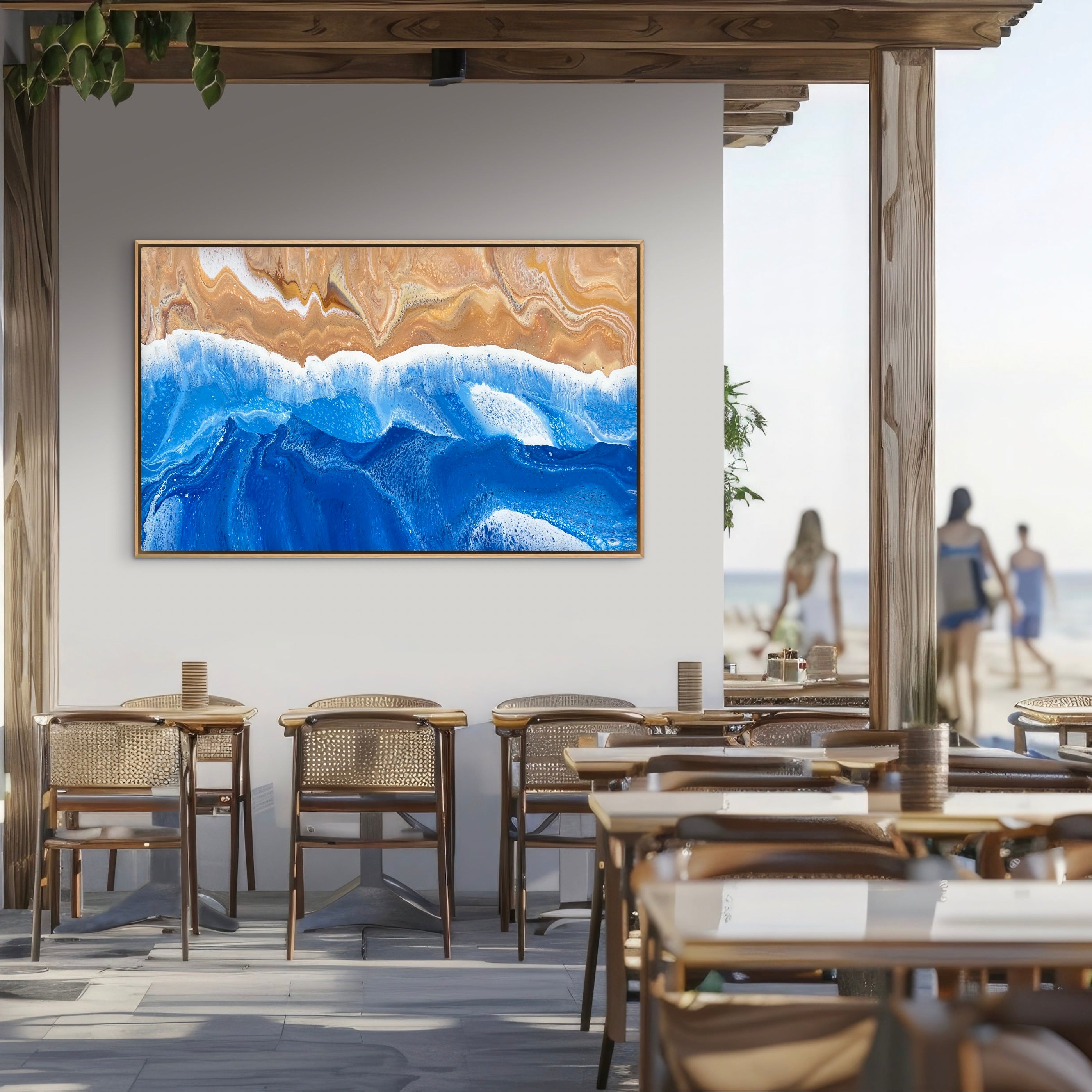 Salt Breeze 160cm x 100cm Beach Abstract Art Painting