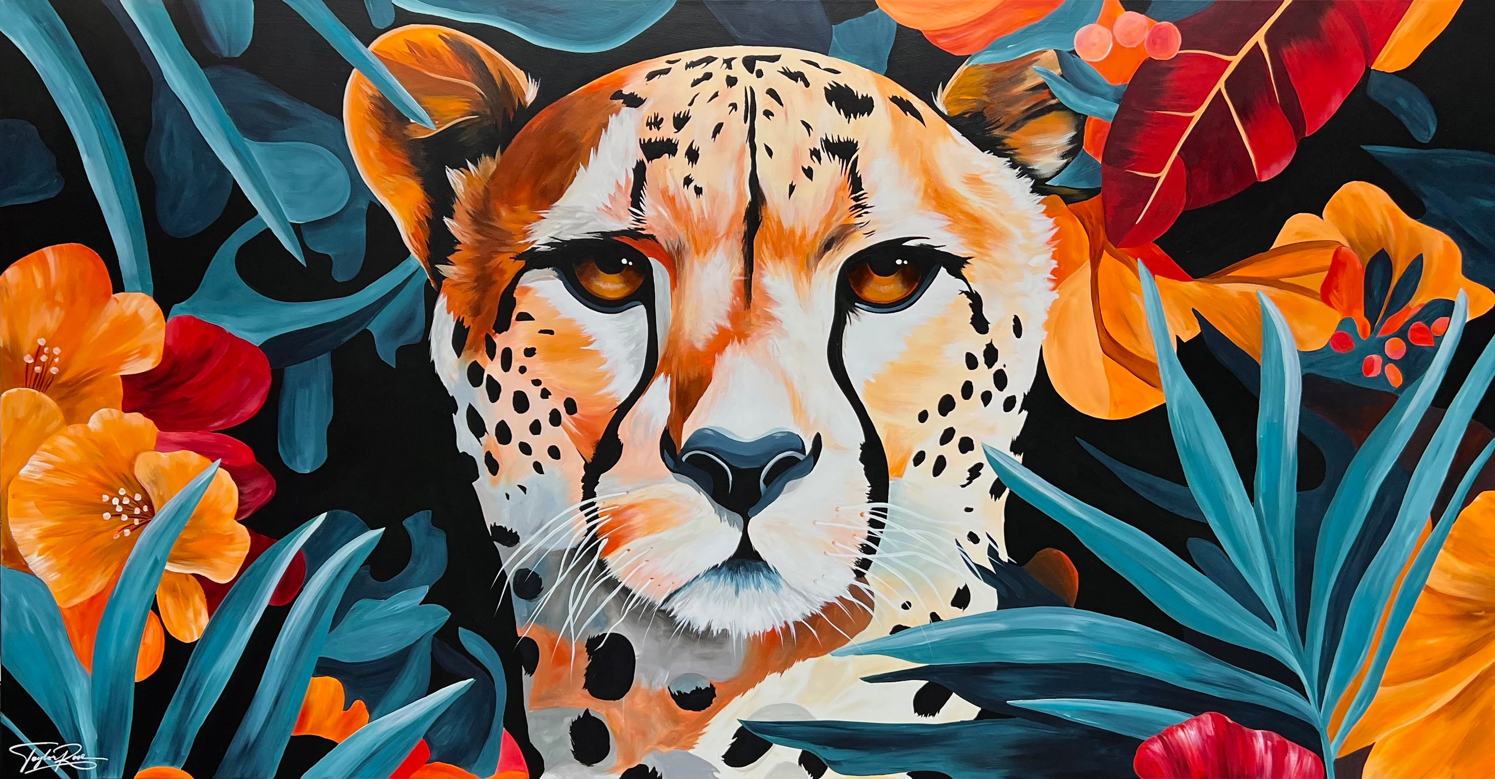 Tropical Spots 190cm x 100cm Abstract Realism Pop Art Painting