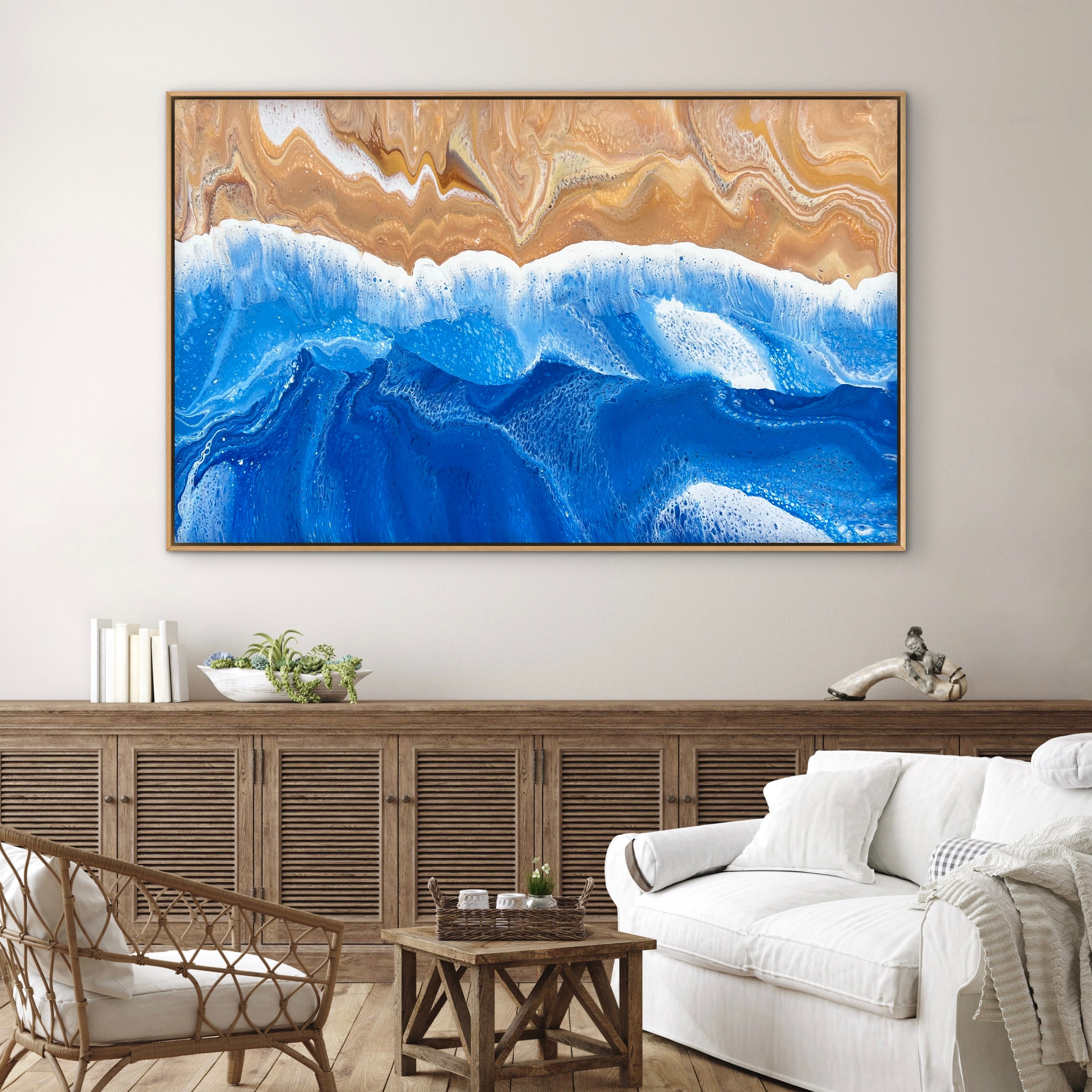 Salt Breeze 160cm x 100cm Beach Abstract Art Painting