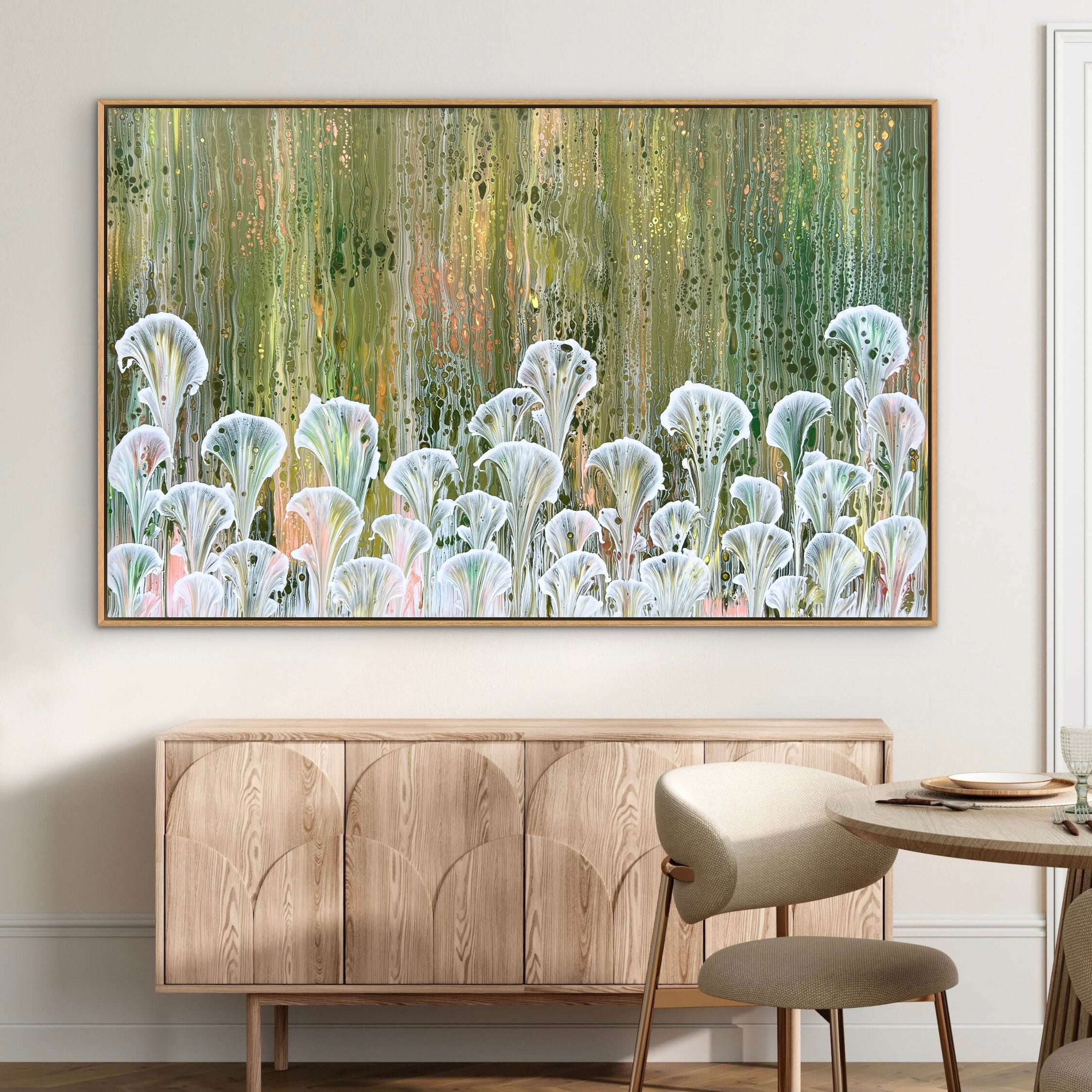 Wandering Meadow 160cm x 100cm Floral and Coral Art Painting