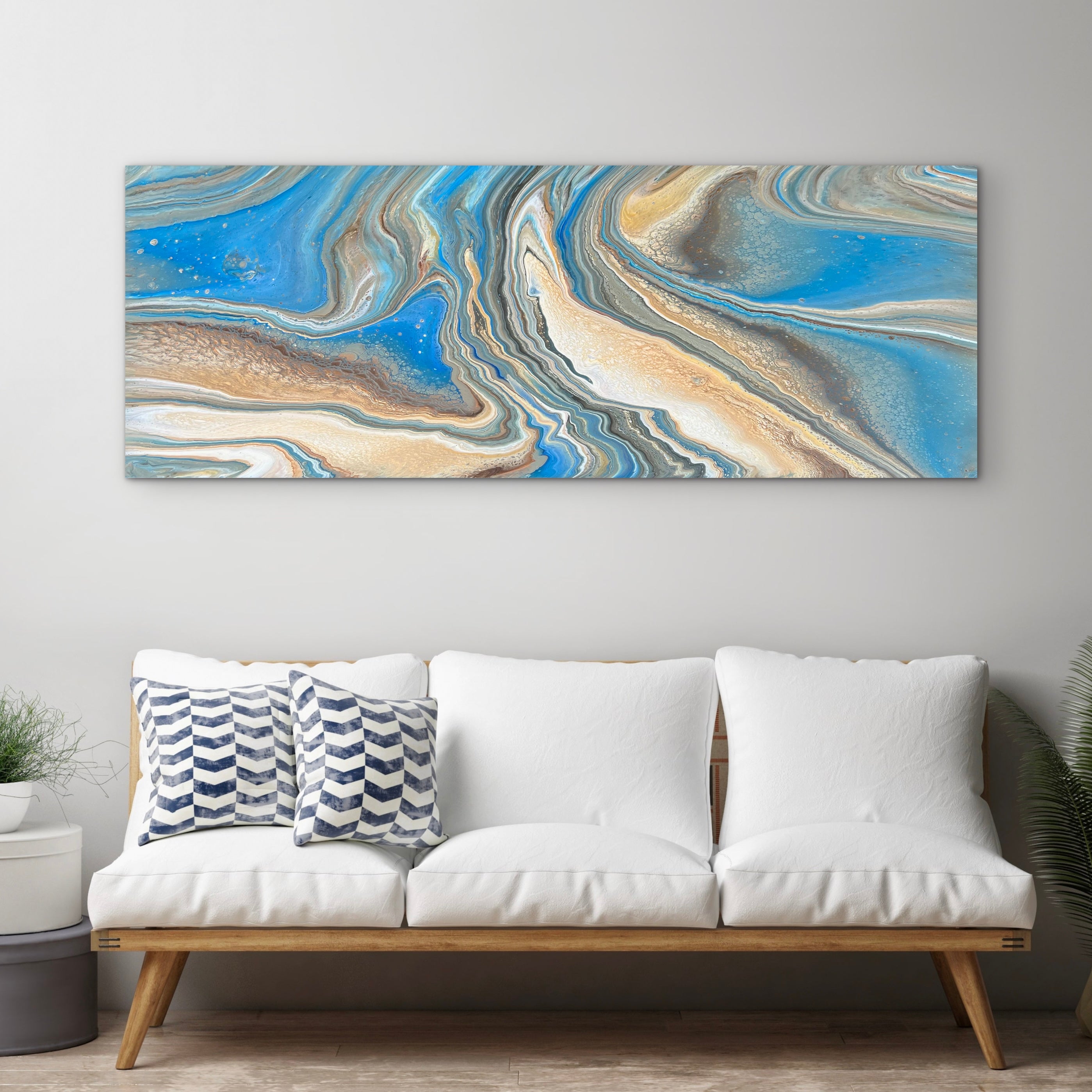 Tidal Trance 160cm x 60cm Abstract Art Painting