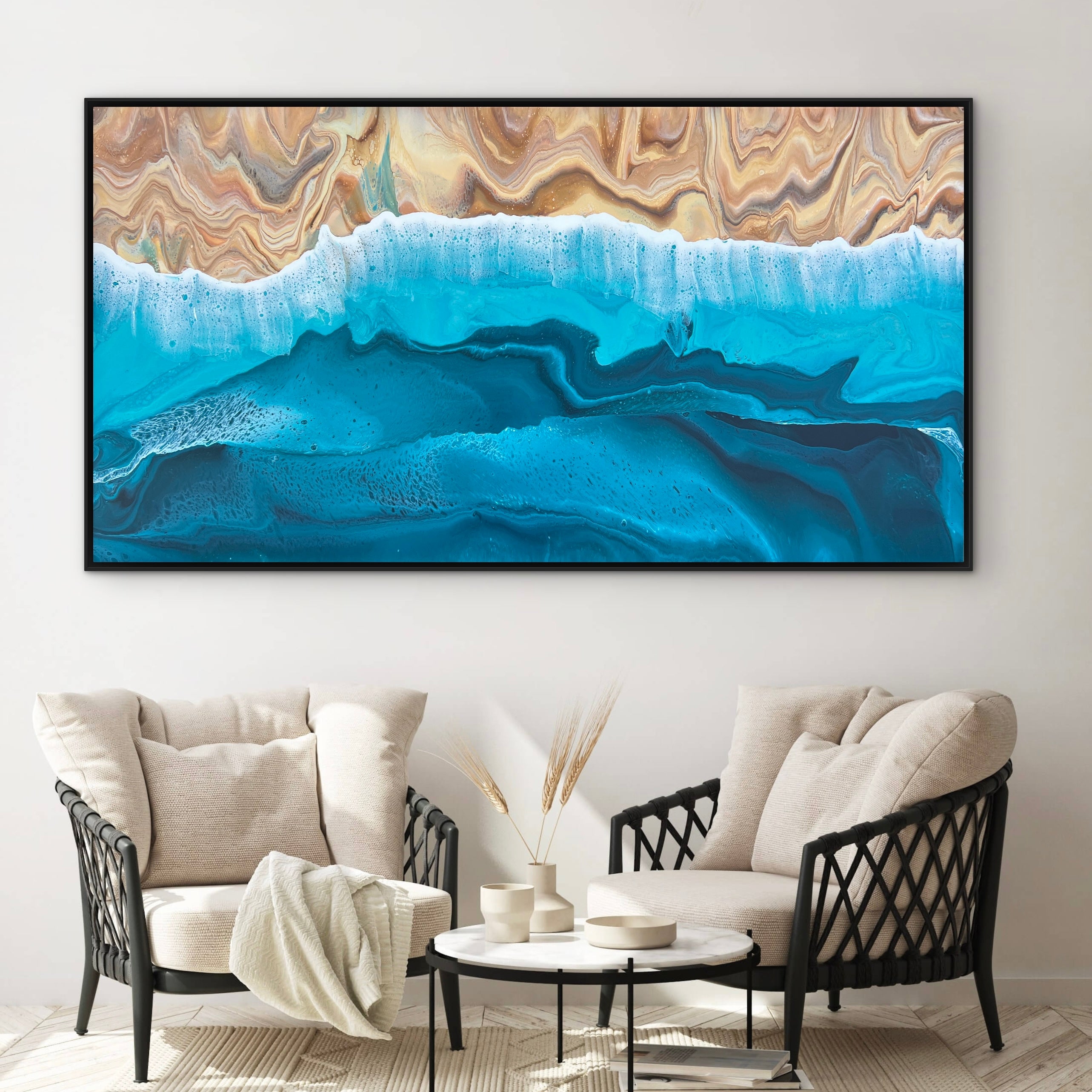The Endless Coast 190cm x 100cm Beach Abstract Art Painting
