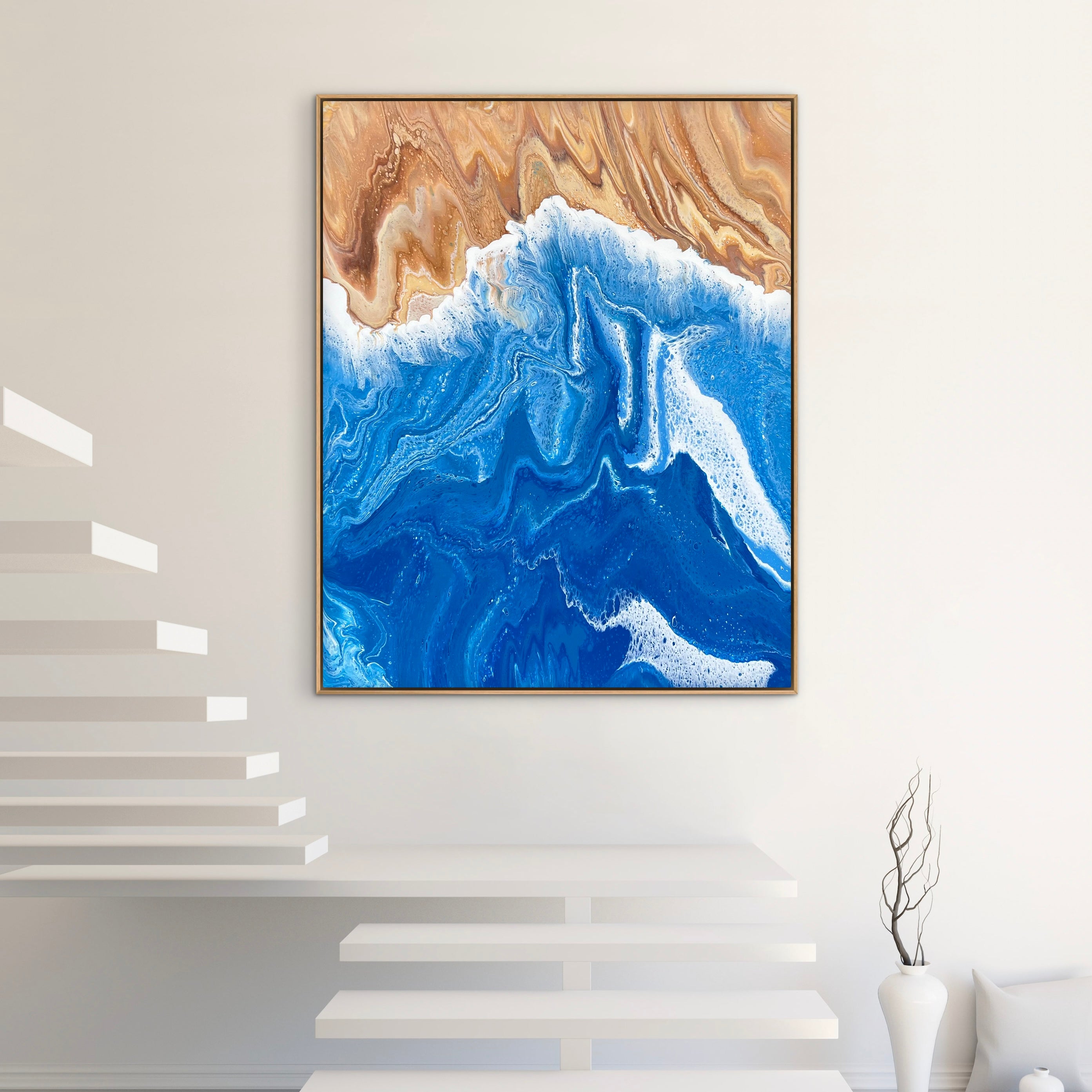 Ocean Glow 120cm x 150cm Beach Abstract Art Painting