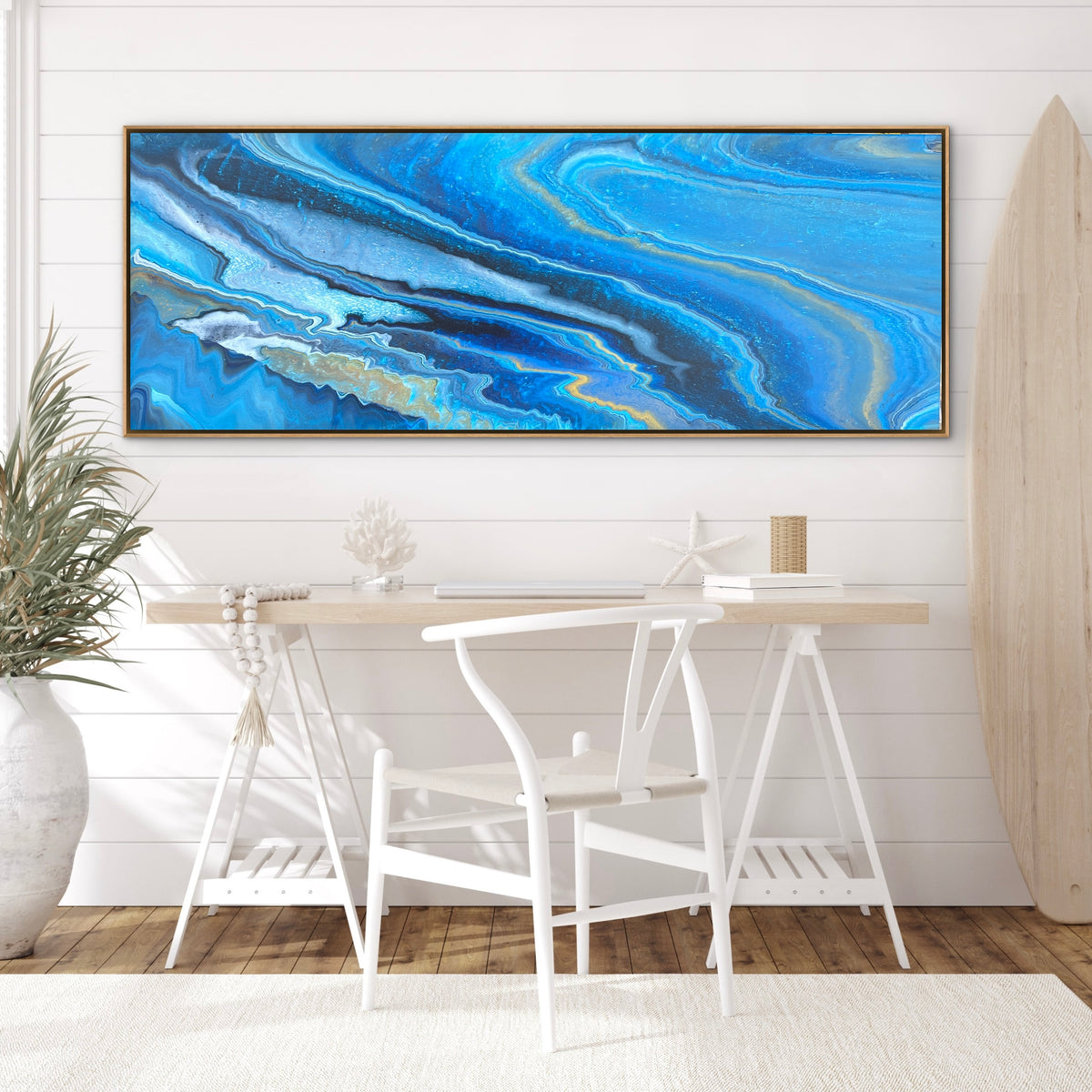 Ripple 160cm x 60cm Abstract Art Painting