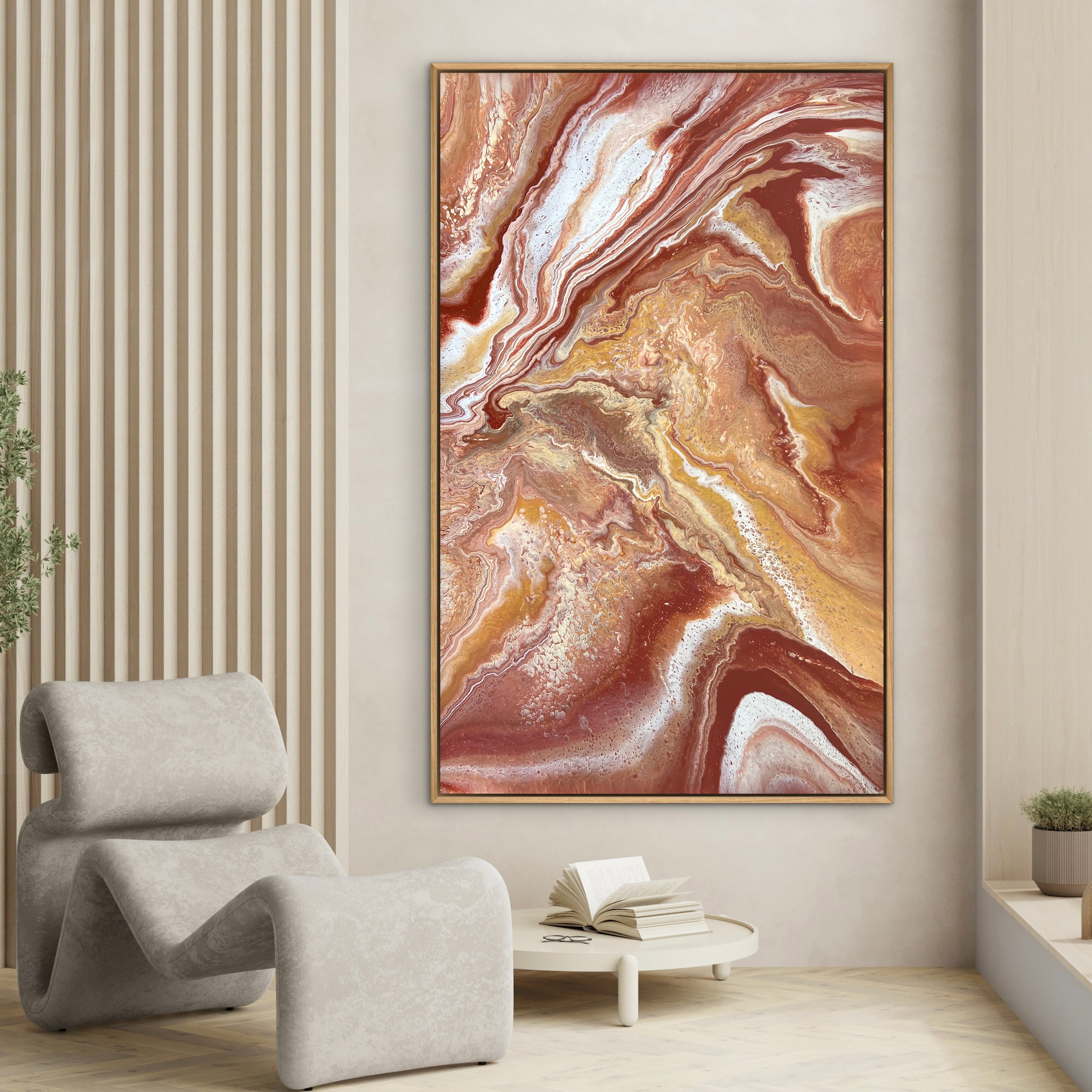 Red Rock 160cm x 100cm Abstract Art Painting