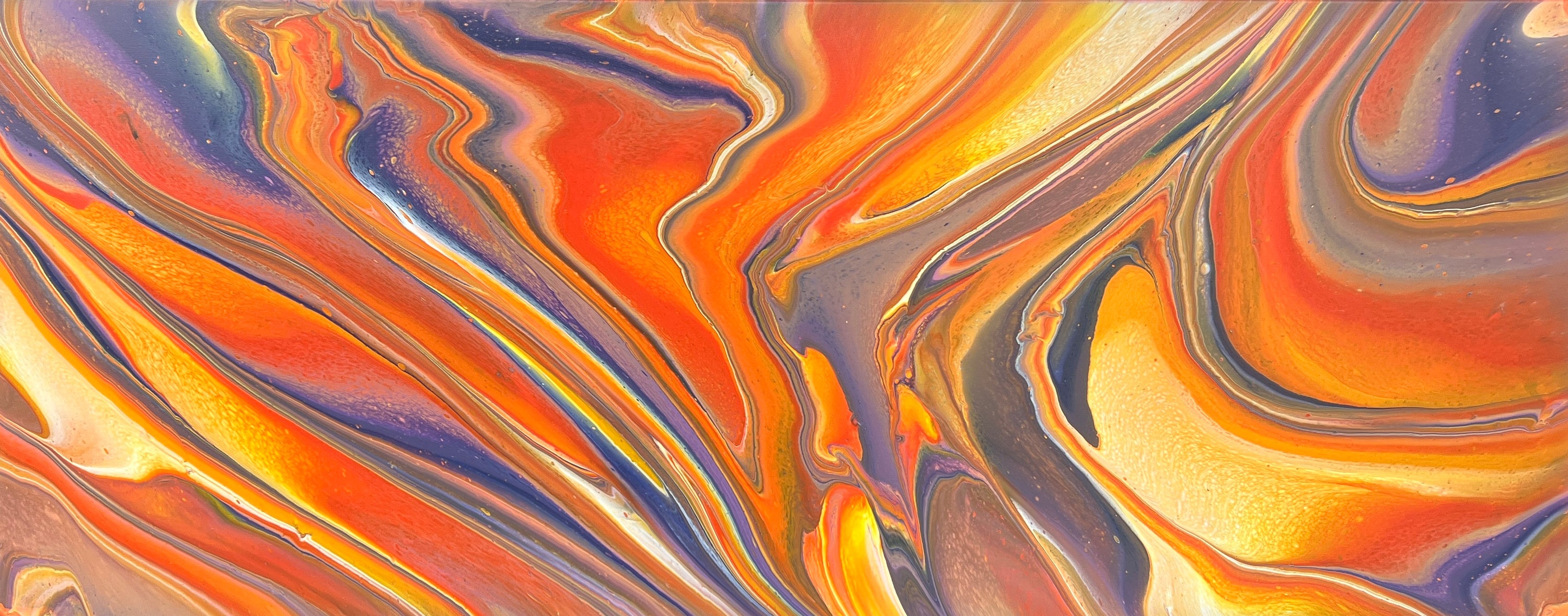 At Sunset... 200cm x 80cm Abstract Art Painting