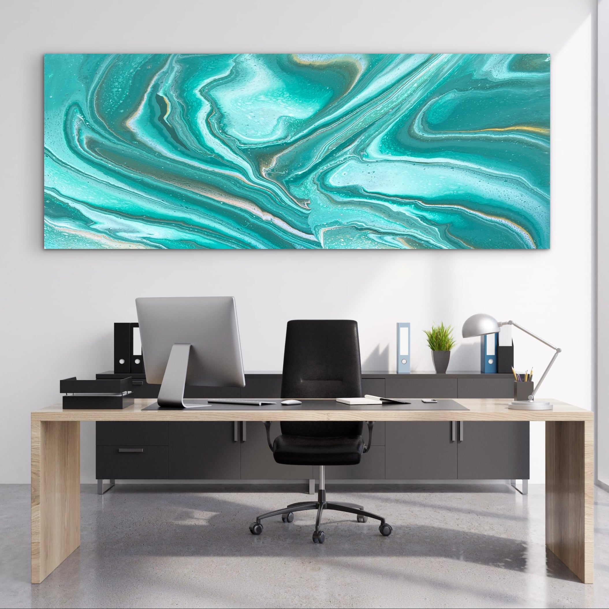Jaded Blossom 200cm x 80cm Abstract Art Painting