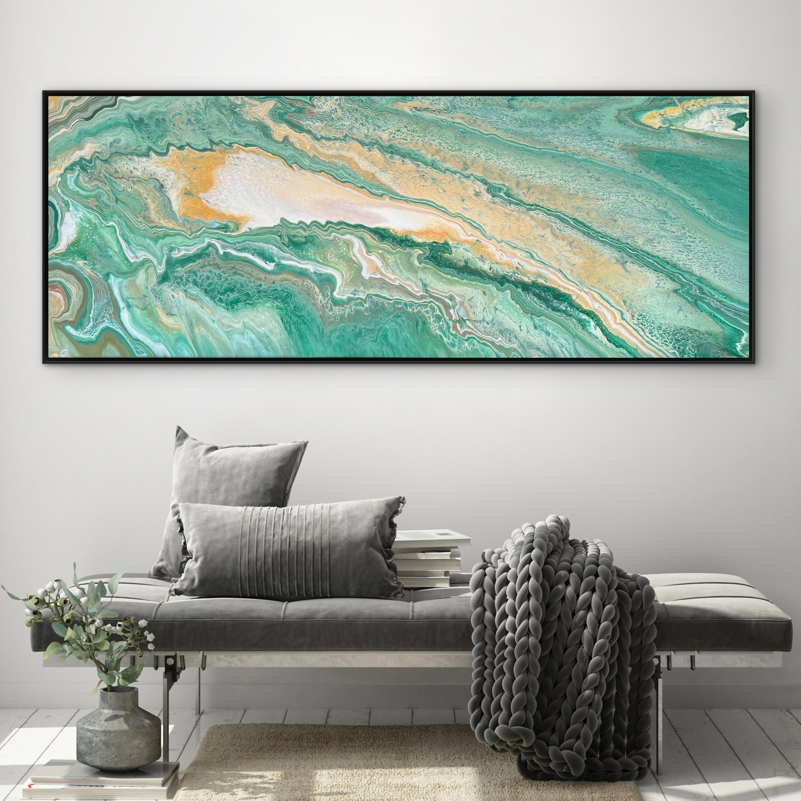 Organic Glow 160cm x 60cm Abstract Art Painting (SOLD)