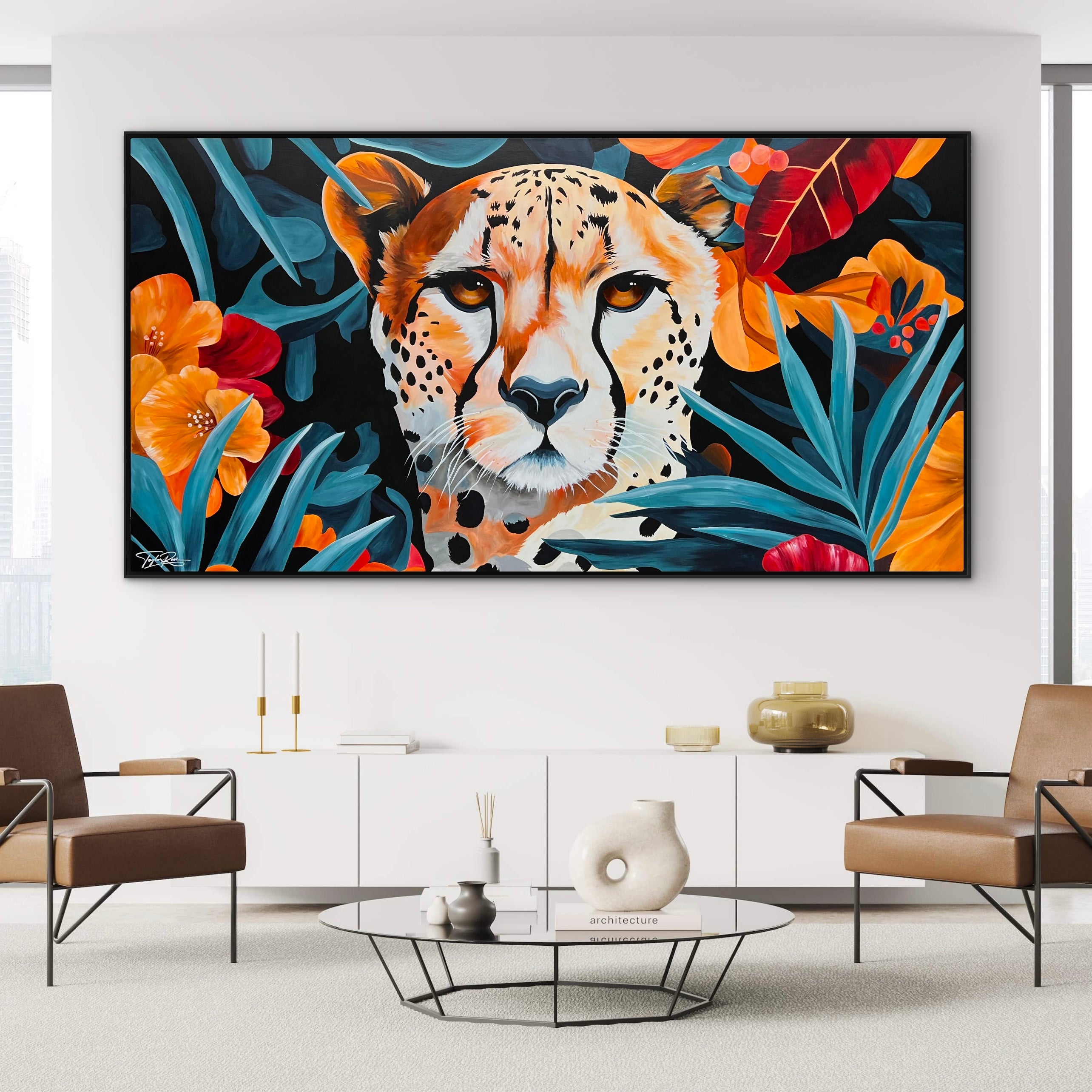 Tropical Spots 190cm x 100cm Abstract Realism Pop Art Painting