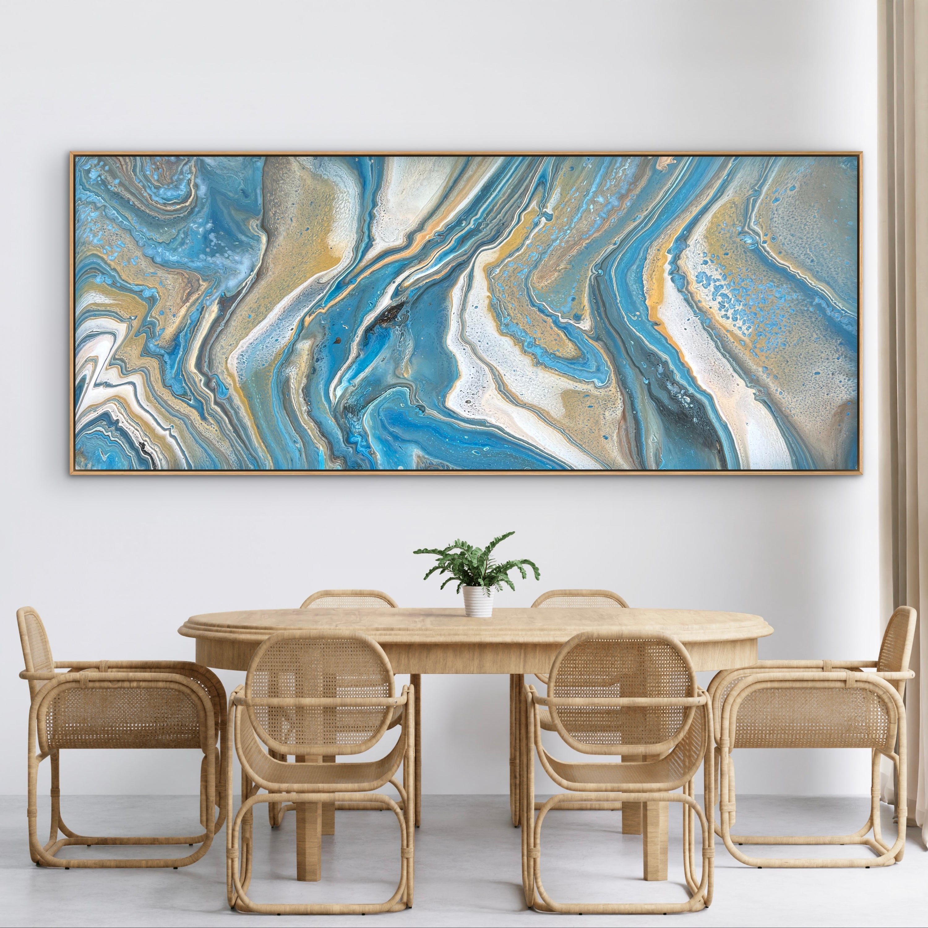 Ocean Calm 240cm x 100cm Abstract Art Painting