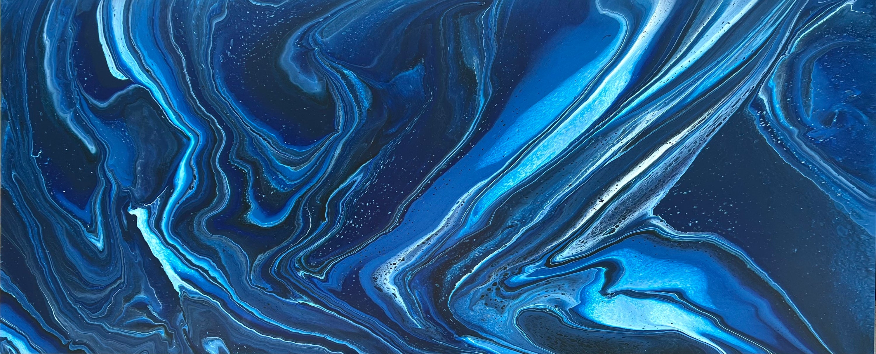 Echoing Depths 240cm x 100cm Abstract Art Painting