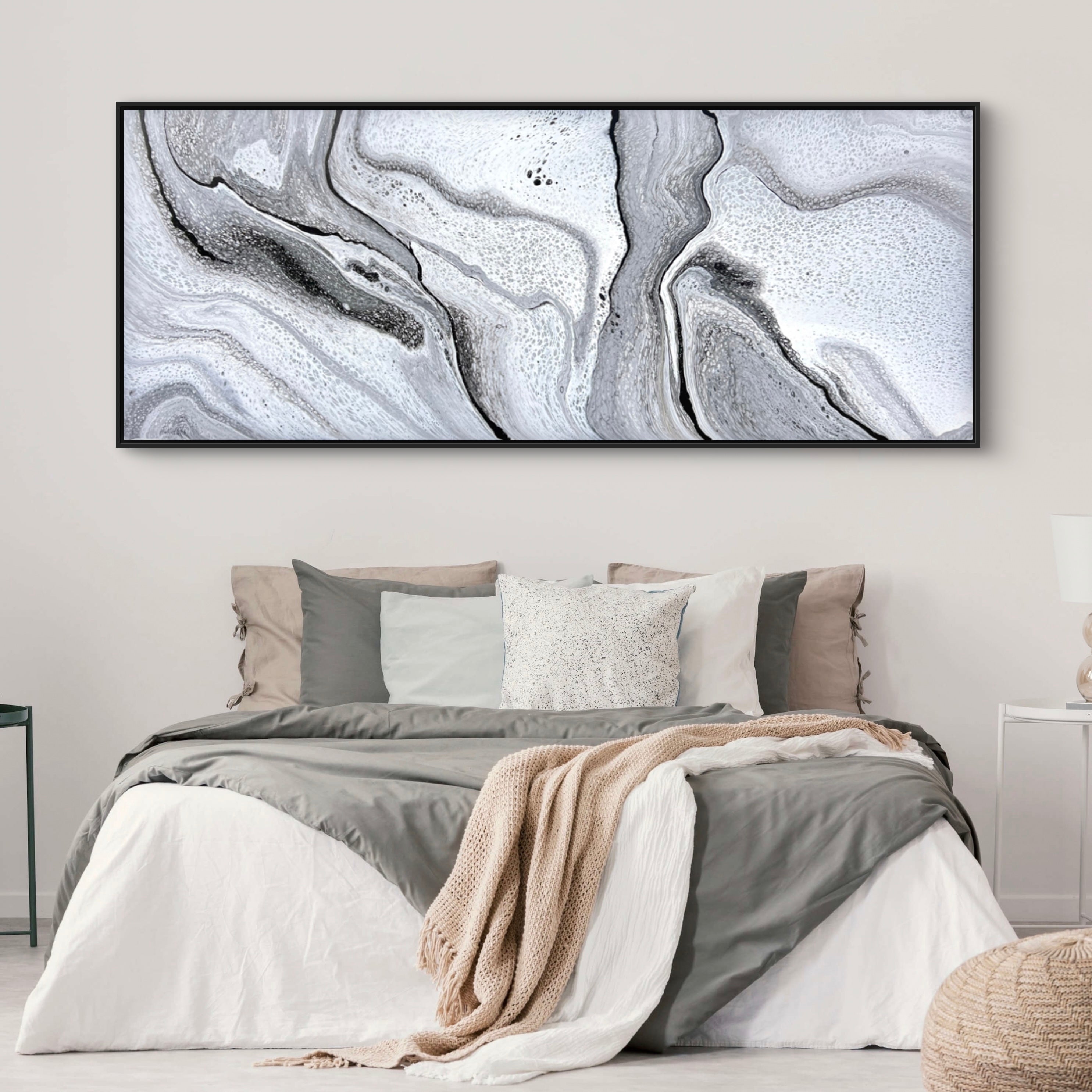 Marbled 200cm x 80cm Abstract Art Painting