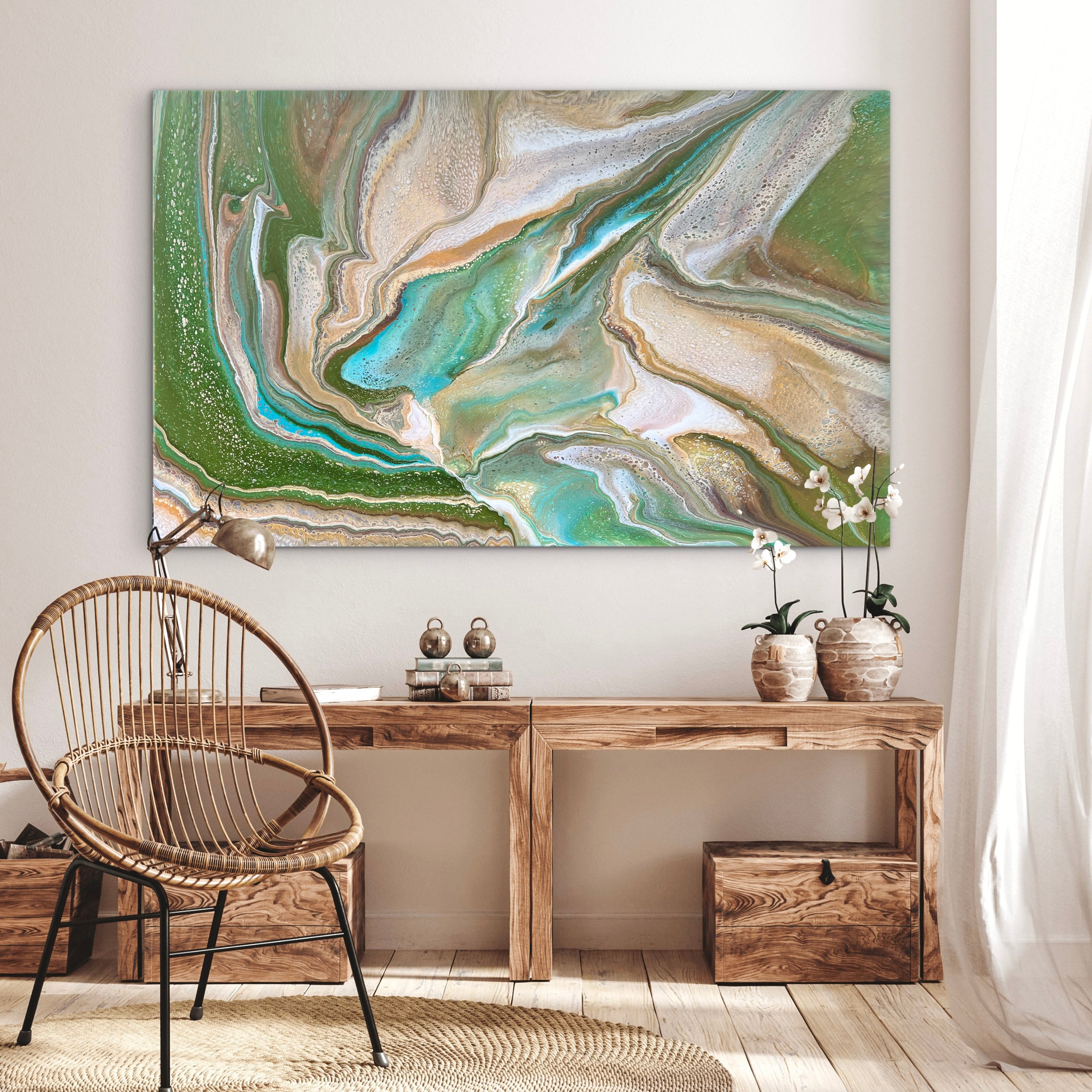 Natures Serenity 160cm x 100cm Abstract Art Painting