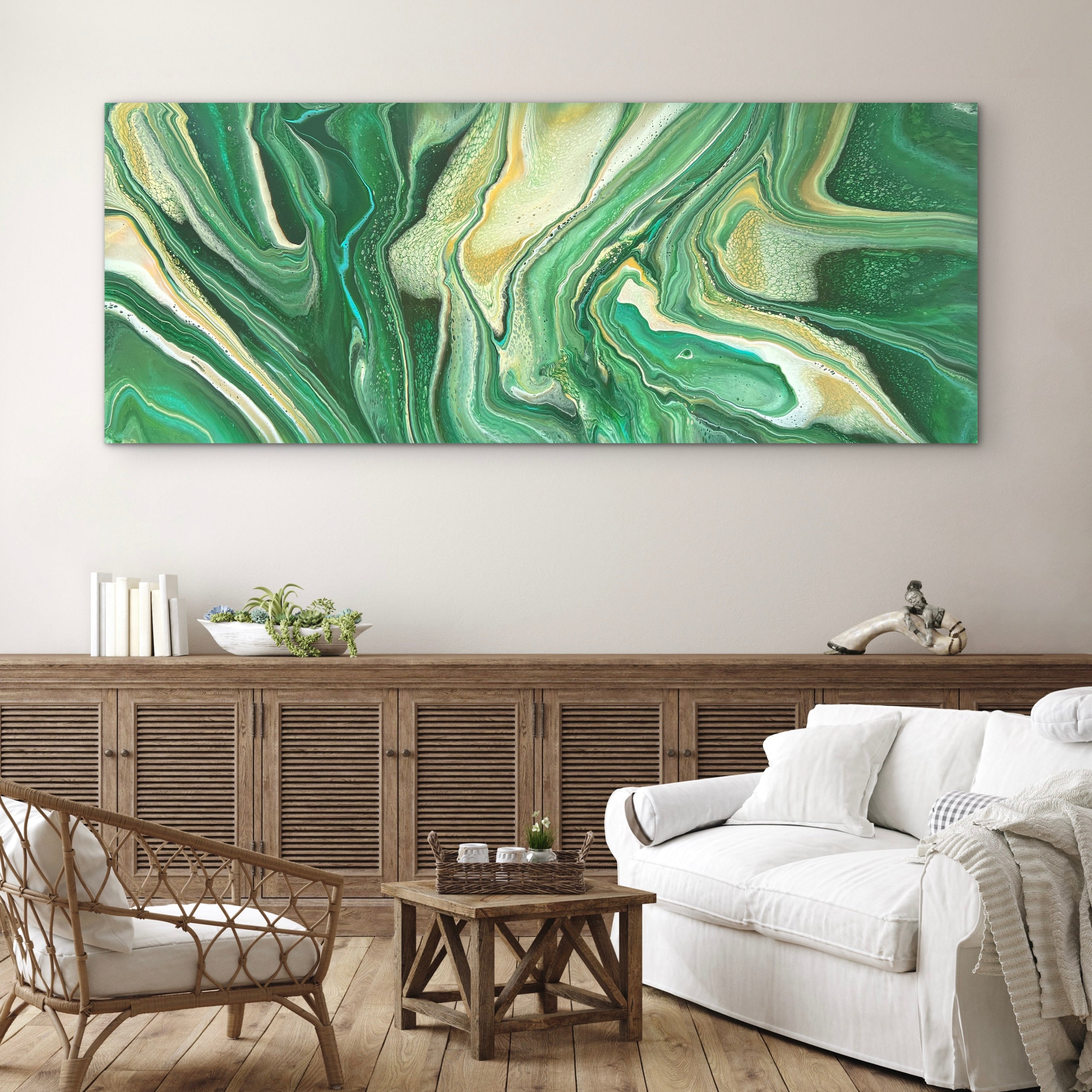 Beyond The Canopy 200cm x 80cm Abstract Art Painting (SOLD)