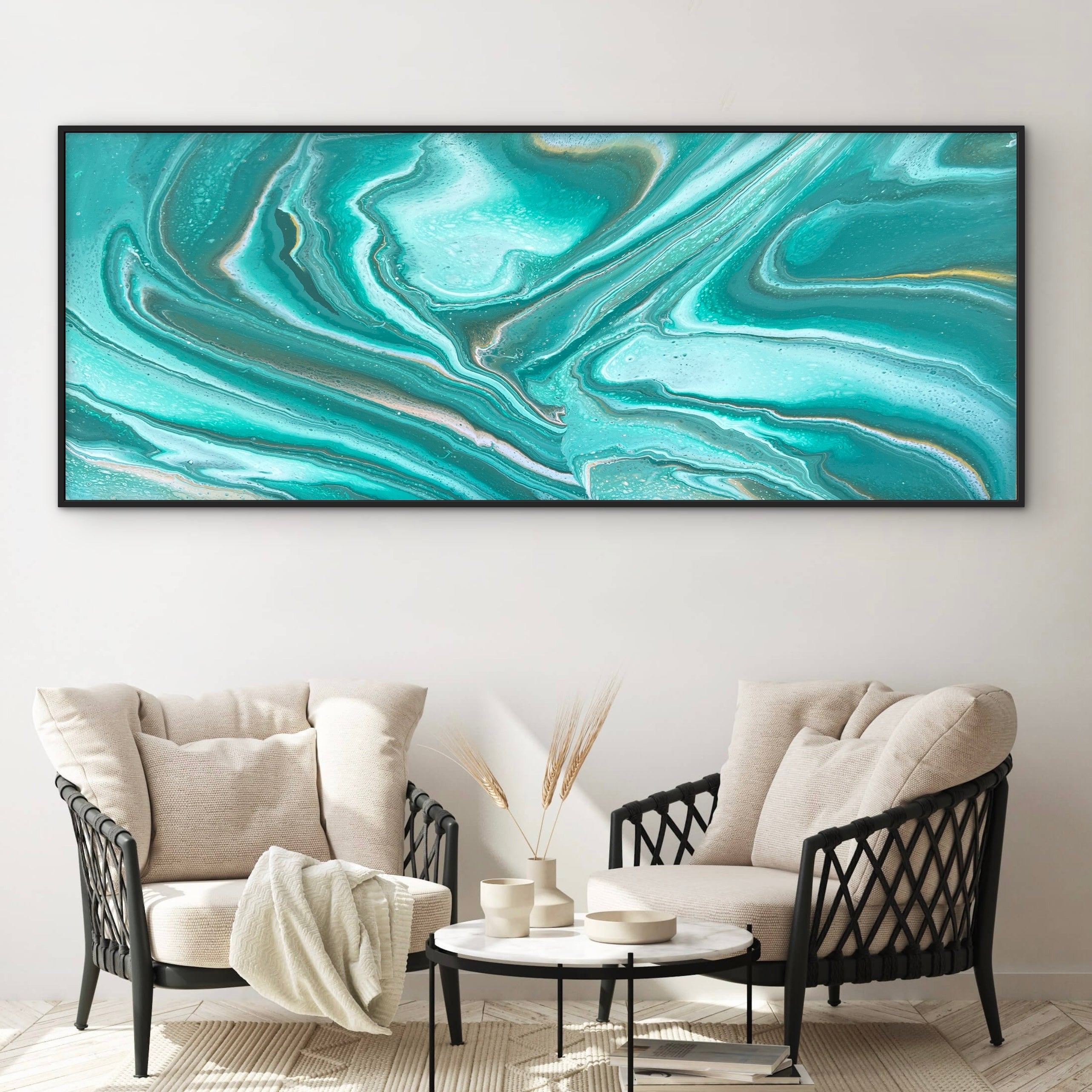 Jaded Blossom 200cm x 80cm Abstract Art Painting