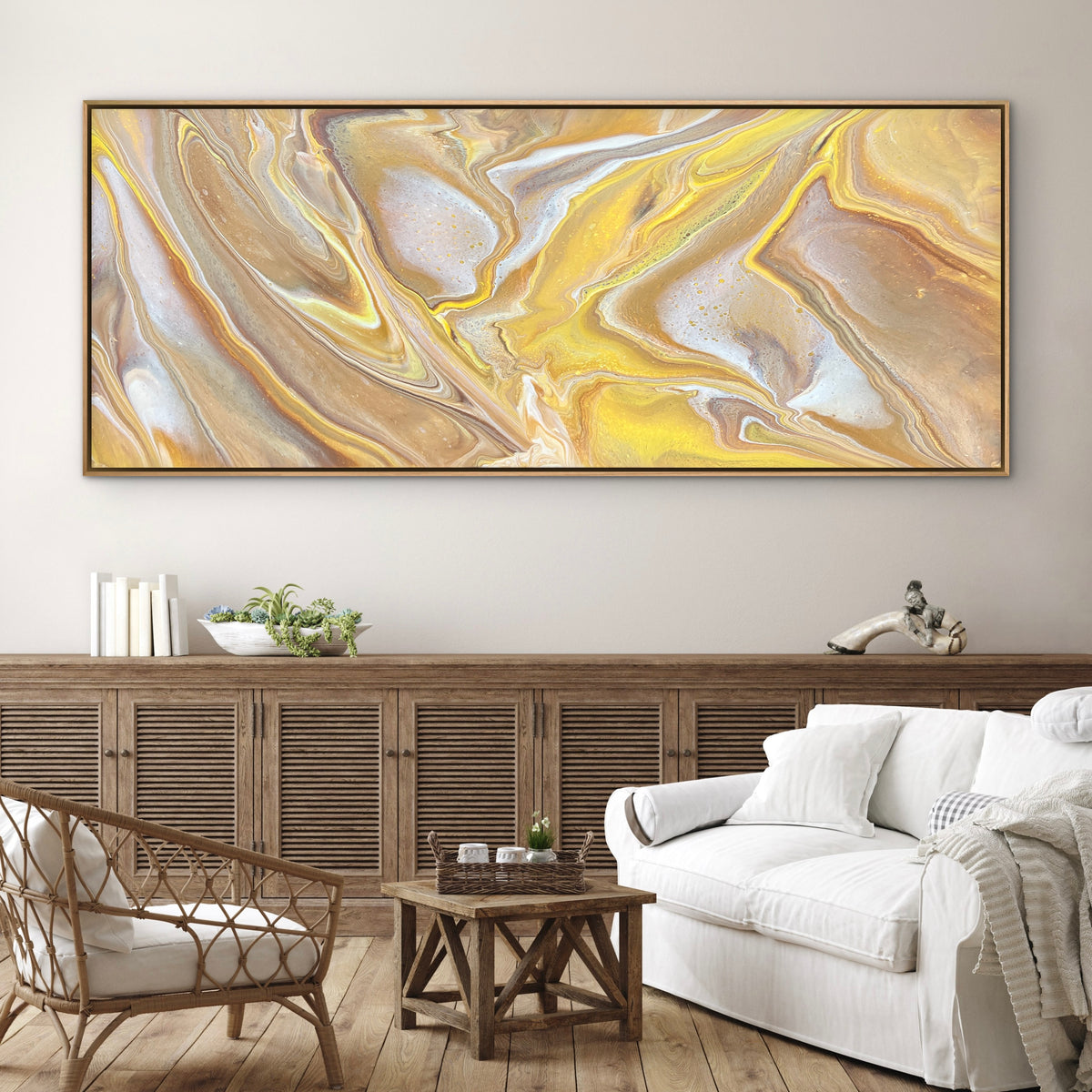 Sunlit 200cm x 80cm Abstract Art Painting