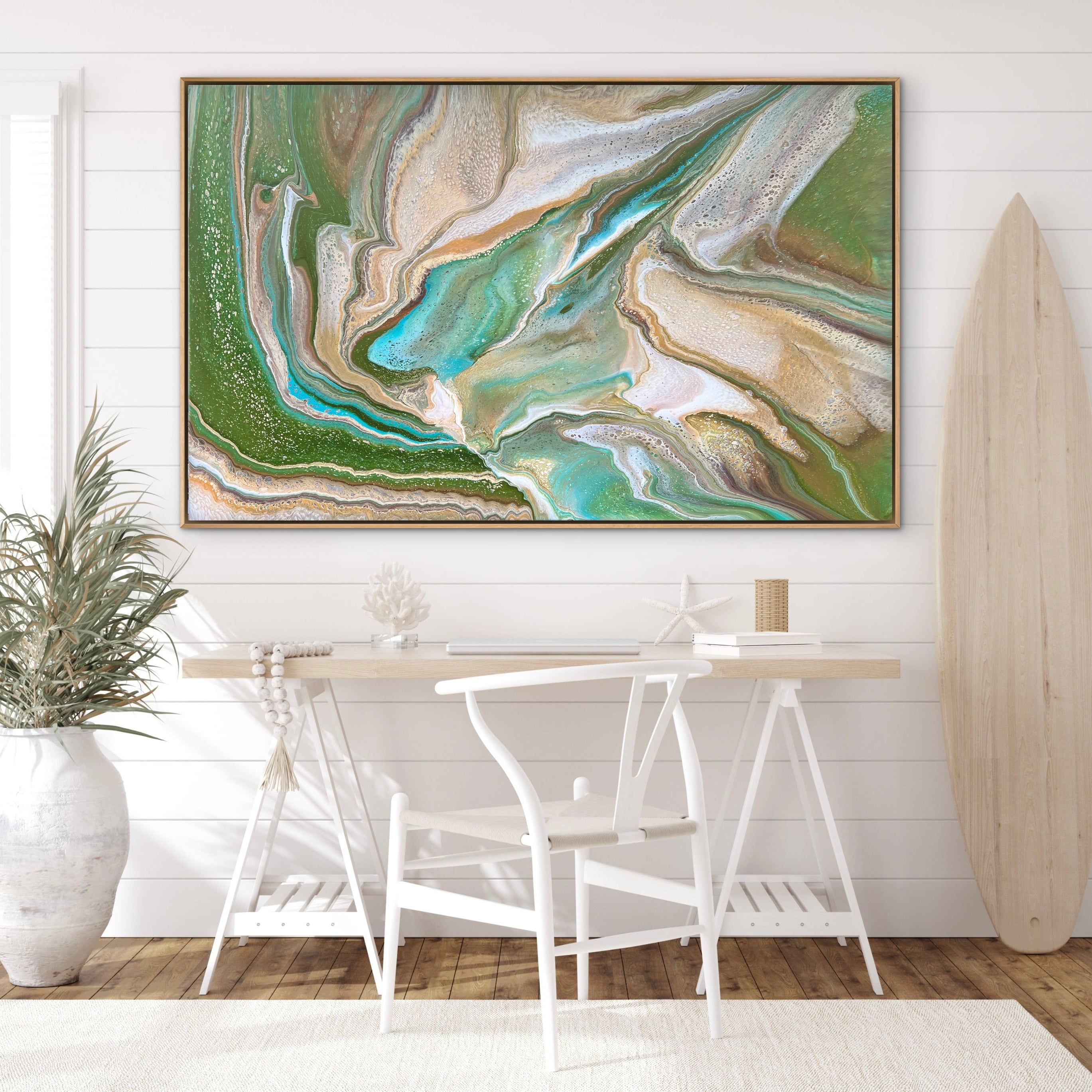 Natures Serenity 160cm x 100cm Abstract Art Painting