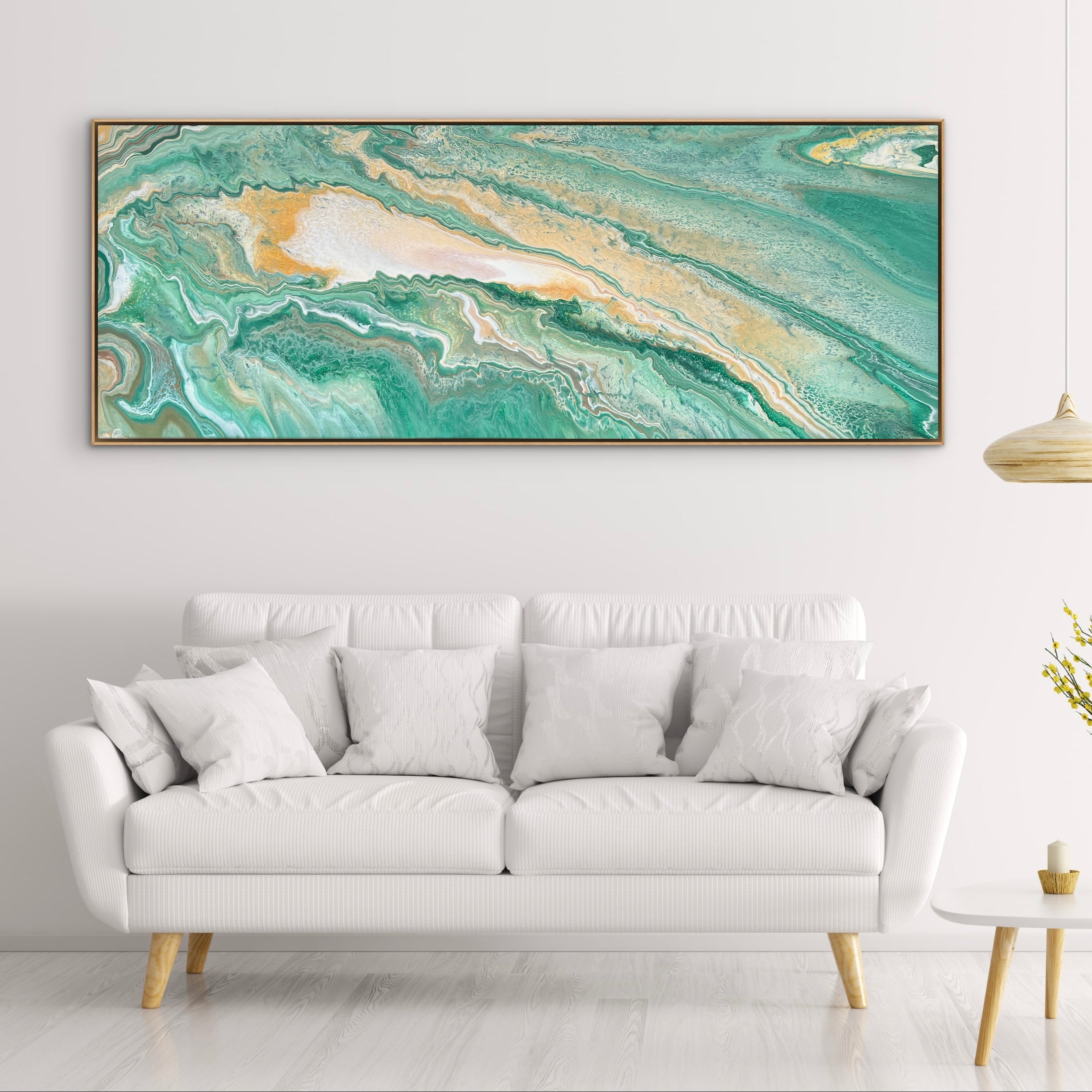 Organic Glow 160cm x 60cm Abstract Art Painting (SOLD)