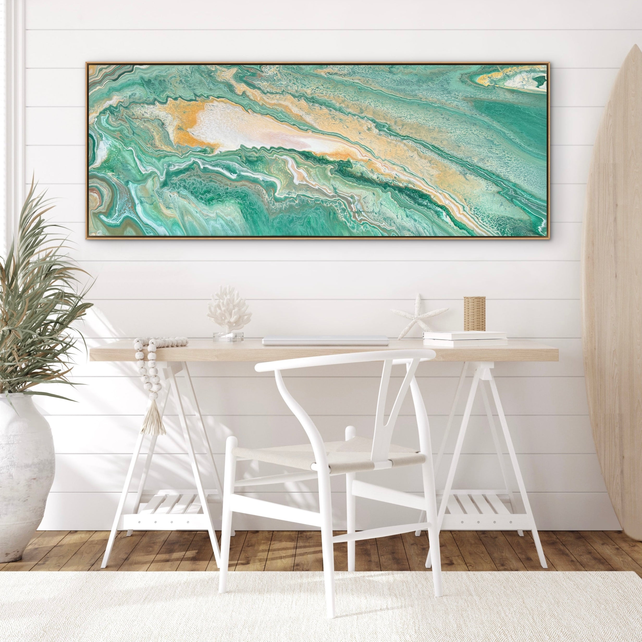 Organic Glow 160cm x 60cm Abstract Art Painting (SOLD)