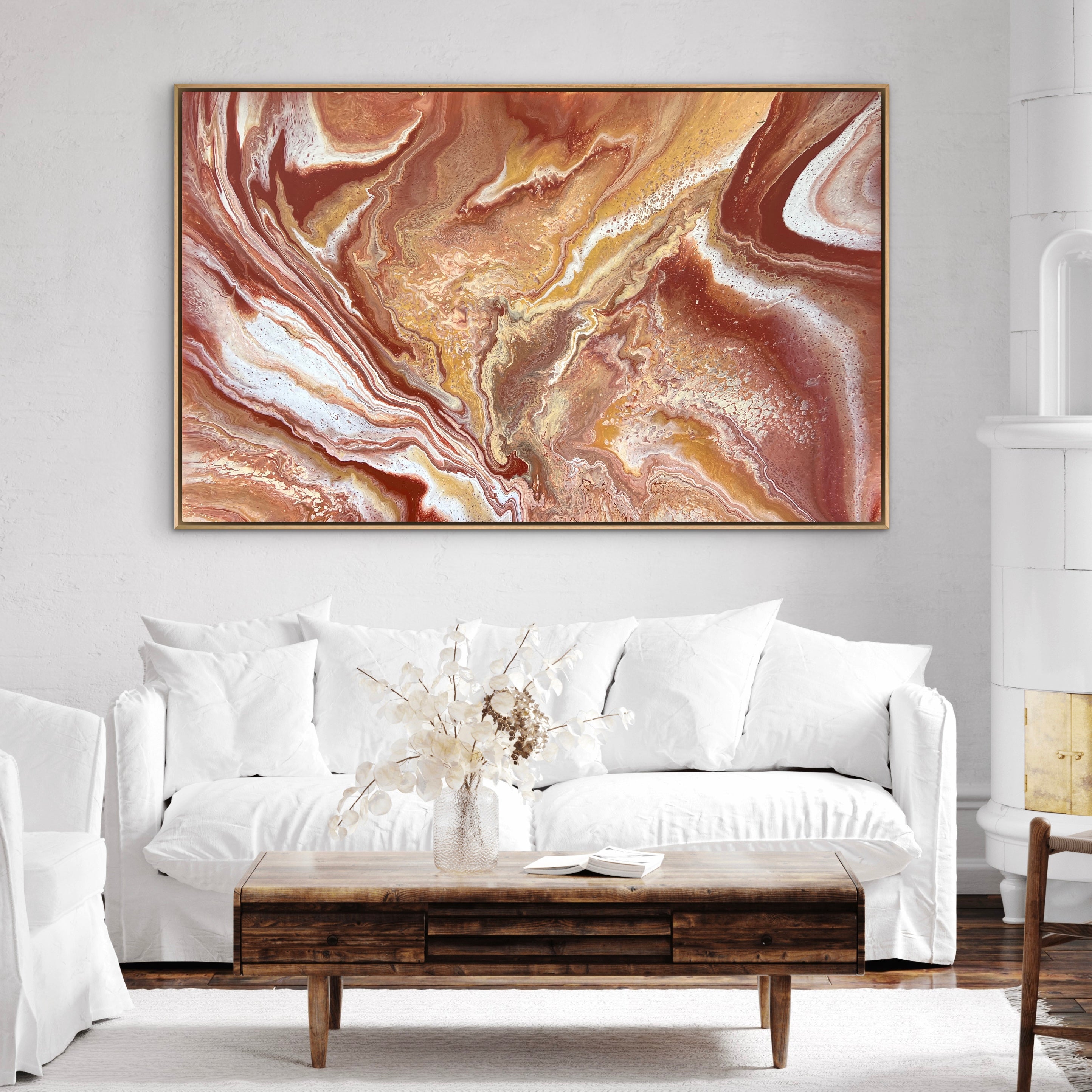 Red Rock 160cm x 100cm Abstract Art Painting