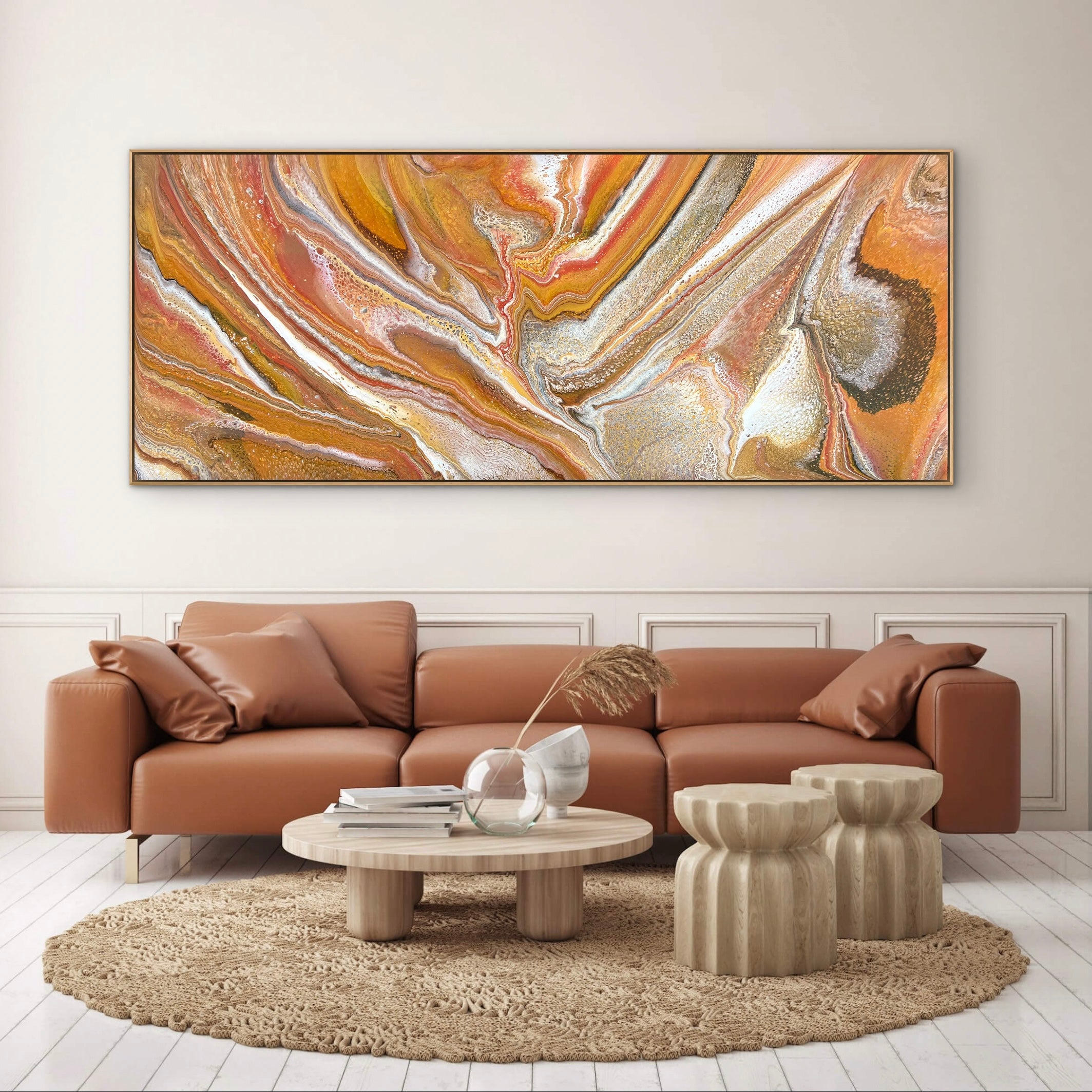 Sienna Essence 240cm x 100cm Abstract Art Painting (SOLD)