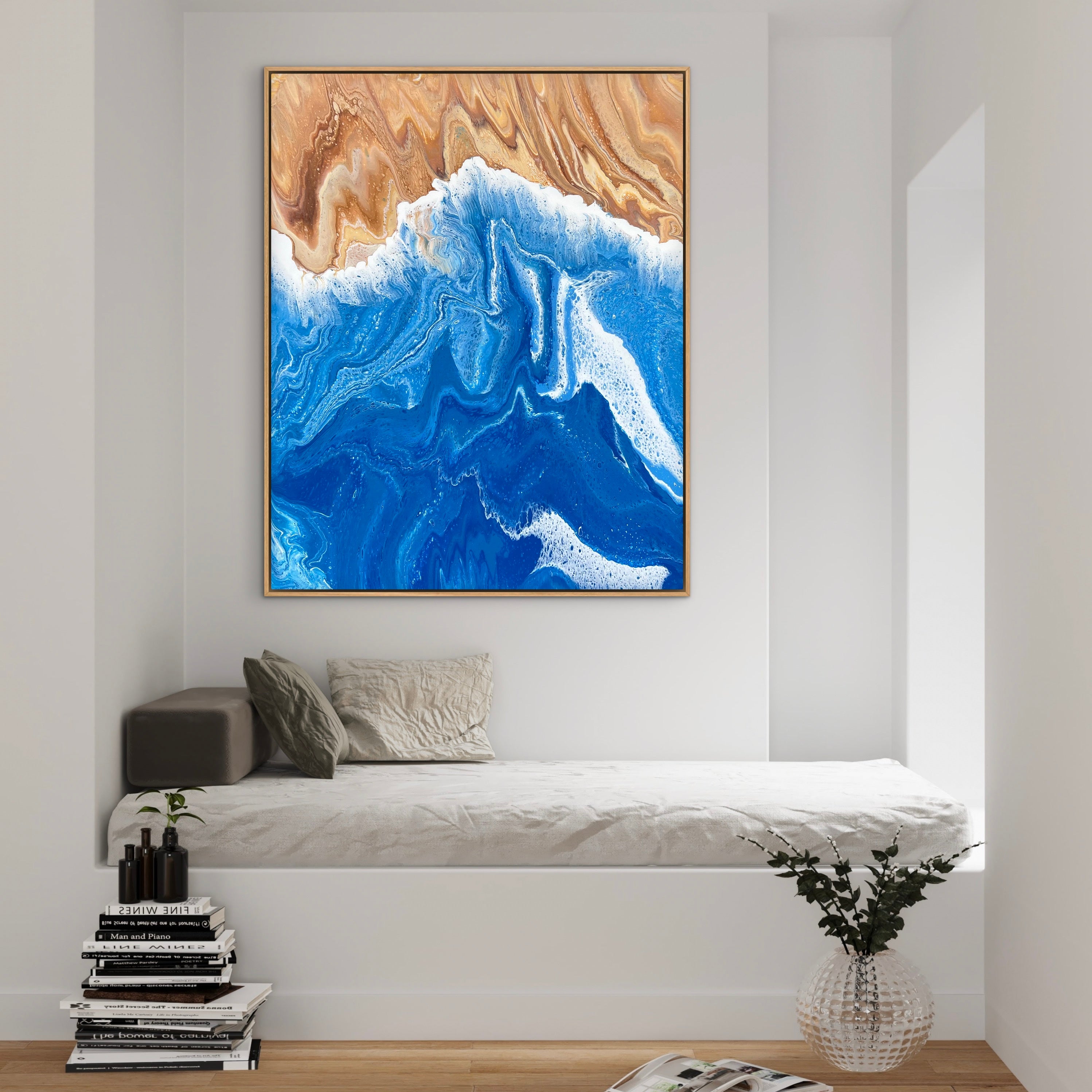 Ocean Glow 120cm x 150cm Beach Abstract Art Painting