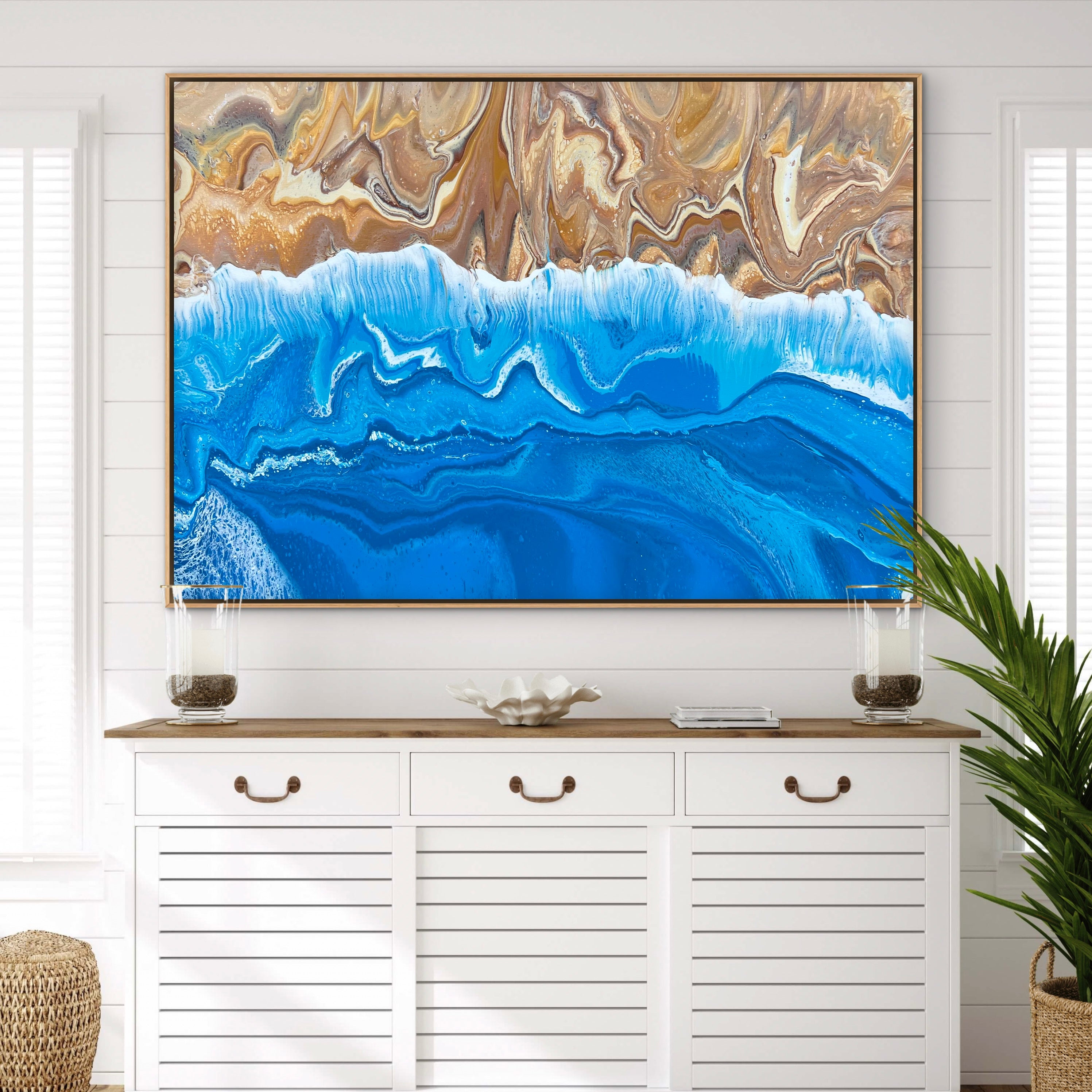 Rising Tide 140cm x 100cm Beach Abstract Art Painting