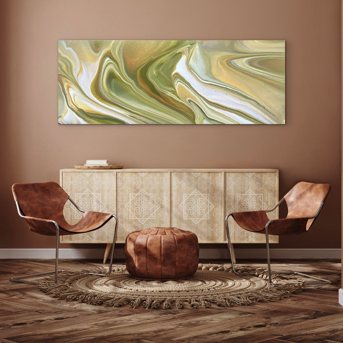 Olive 160cm x 60cm Abstract Art Painting
