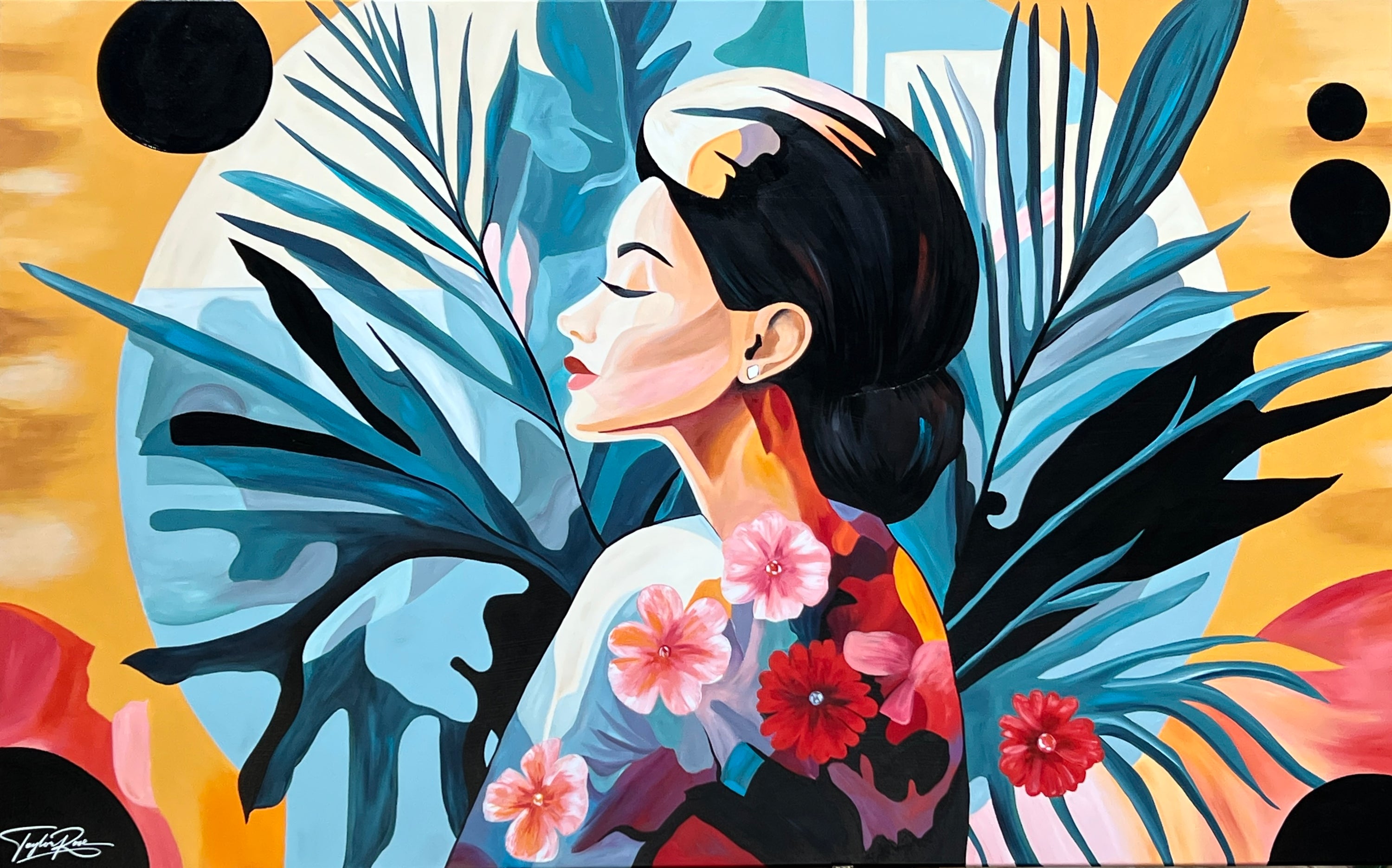 Tropical Class 160cm x 100cm Abstract Realism Pop Art Painting